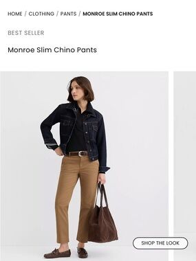 LOFT Monroe Chino Pants